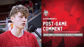 Post Game Comment: Bayer GIANTS Leverkusen vs Uni Baskets Paderborn | Peter Hemschemeier