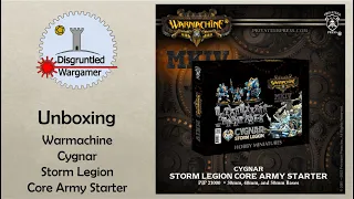 Unboxing Warmachine Cygnar Storm Legion Starter Box