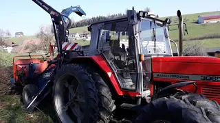 Massey Ferguson 3065, Forstkran Palms 680, Hacker Trumag Cipmak