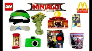 2017 FULL WORLD SET McDONALD'S LEGO NINJAGO MOVIE HAPPY MEAL TOYS 8 KIDS COLLECTION EUROPE USA UNBOX