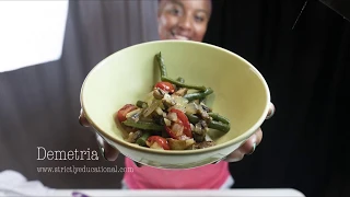 Roasted Green beans, Mushrooms, and Tomatoes