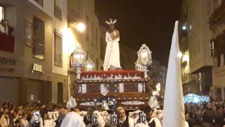 Cristo de la Humillación (Estrella) bailando "La Malagueña" en Tribuna de los Pobres, Málaga 2017