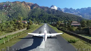 TAKE OFF & LANDING FROM LUKLA AIRPORT Microsoft Flight Simulator BEECHCRAFT KINGAIR 350i