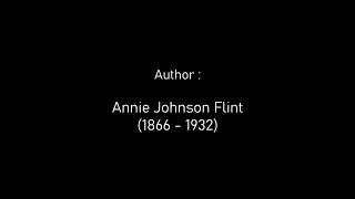 One Day by Annie Johnson Flint | Reading for Reflection