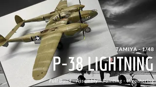 P-38 lightning - 1/48 - Tamiya - Full build