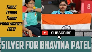 Bhavina Patel won Silver medal in tokyo paralympics 2020/ Table Tennis