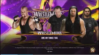 WWE 2K24 Undertaker Vs Shield in a 1 On 3 Handicap Match
