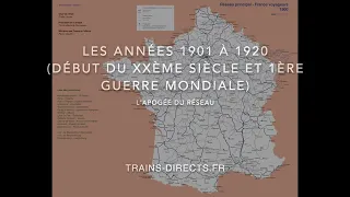 1900-1920 : Évolution du réseau ferroviaire français