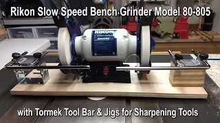 Rikon Grinder Sharpening Set Up with Tormek Tool Bars Ep.2019-01