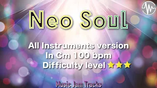 Neo Soul Jam C Minor 100BPM | All Instruments Version Backing Track.
