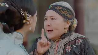 The old lady came to Wu's house to humiliate the heroine, but she fainted by her words
