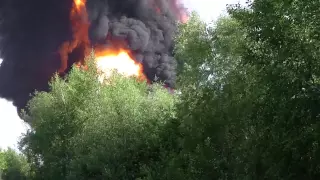 Взрыв емкостей с топливом на базе БРСМ. Васильков 9 июня.
