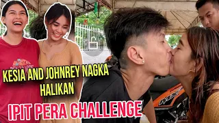 ipit papel challenge, nagka halikan si kesia at Johnrey