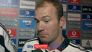 Alan Shearer after not being awarded a penalty at Old Trafford