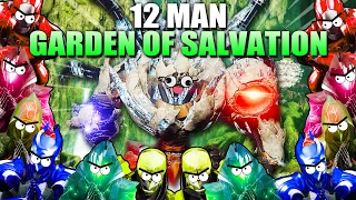 12 MAN GARDEN OF SALVATION RAID! 😂 SO MUCH CHAOS!!! 🔥