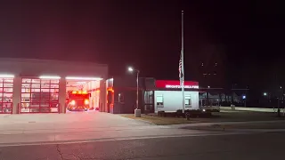 Brighton Area Fd Engine 33 responding to a commercial structure fire