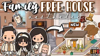 Family Free House Aesthetic Beige🧺Toca Boca House Ideas✨ [House Design] TocaLifeWorld | Makeover