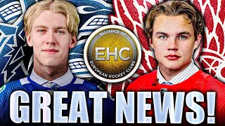 AWESOME RED WINGS & CANUCKS NEWS: AXEL SANDIN-PELLIKKA & JONATHAN LEKKERIMAKI