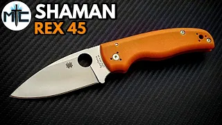 Spyderco Shaman Rex 45 Sprint Run Folding Knife - My Experience with Rex 45 Steel - Overview