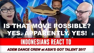 INDONESIANS React To ADEM DANCE CREW winning GOLDEN BUZZER at ASIA'S GOT TALENT 2017