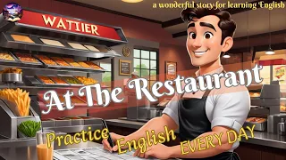 At the Restaurant (ordering food) - English Conversation Practice -  Improve Speaking Skills