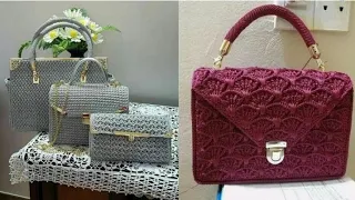 TOP 50 ELEGANT ATTRACTIVE BEAUTIFUL EASY TRENDY CROCHET HANDKNIT EMBROIDERY HANDBAGS FREE PATTERN