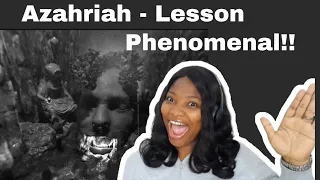 First Time Hearing Azahriah - Lesson | This Is Soo Good