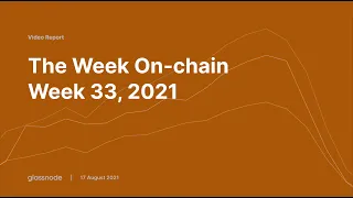 Glassnode Onchain Analysis Week 33, 2021