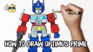 How to Draw Optimus Prime Easy Step by Step | Duc Draw