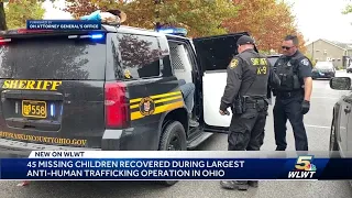 45 missing children recovered during largest statewide anti-human trafficking operation in Ohio