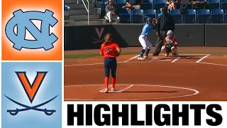 North Carolina vs Virginia Highlights | NCAA Softball Highlights | 2023 College Softball Highlights
