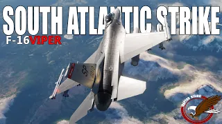 Taking out a chemical factory in the South Atlantic | DCS F-16C Viper Deep Strike | 4K 60 FPS