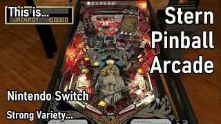 This is Stern Pinball Arcade for the Nintendo Switch