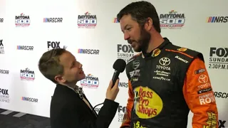 NASCAR whiz kid interviews big names in racing