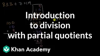Introduction to division with partial quotients
