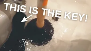 How to unclog a blocked sink with a plunger – no chemicals!