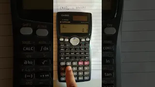 How to Convert Decimal Number to Binary Number in Scientific Calculator (Casio fx-991MS)