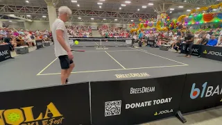 Unforgettable Matchup: John McEnroe vs. Drew Brees in Pickleball Singles