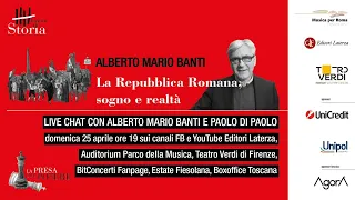 "La Repubblica Romana, sogno e realtà" - Live Chat con Alberto Mario Banti. LDS Laterza