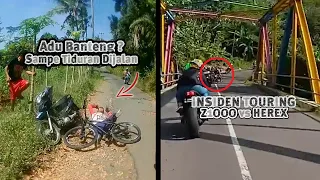 BrAakk!! Sepeda vs Motor - Ninja 150 Highside Crash - Z1000 Disenggol Herex || RH#37