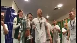 Dressing Room Celebrations - Sky Sports Scottish Cup Final May 21st 2016