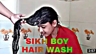 Sikh Boy hair wash *SAHIB youtuber*