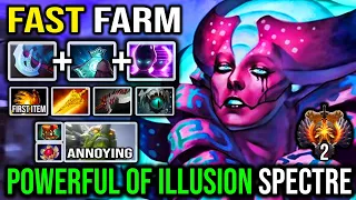 POWERFUL OF ILLUSION Spectre Fast Farm 12 Min Hand of Midas first Item with Tiny Roam Dota 2 Guide