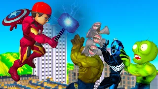 Scary Nick vs Siren Head and ZombieHulk - Giant Nick Rescue Town Scary Teacher 3D Animation