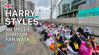 🎤 Harry Styles Wembley Stadium | London fan walk | Love on Tour Concert | June 2022 (4K 60fps)