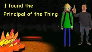 I found the Principal of the Thing | Baldi's Basics - Field Trip demo: Camping