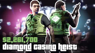 *2.2 MILLIONS IN 1 HEIST!* | GTA Online Casino Heist Aggressive, With Diamonds