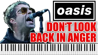 OASIS - Don't Look Back In Anger | PIANO COVER (Noel Gallagher's vocals)