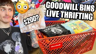 I WAS SHOCKED BY THE VALUE! GOODWILL BINS LIVE THRIFT FINDS!