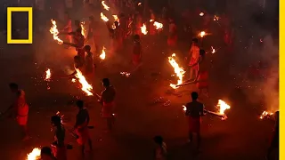 Watch a Hindu Fire-Throwing Festival | National Geographic